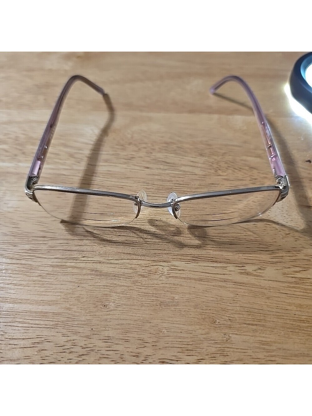 Prada VPR 57M 3AX-1O1 Eyeglasses Pink Tortoise Half Rim Frames Only 52-17-135